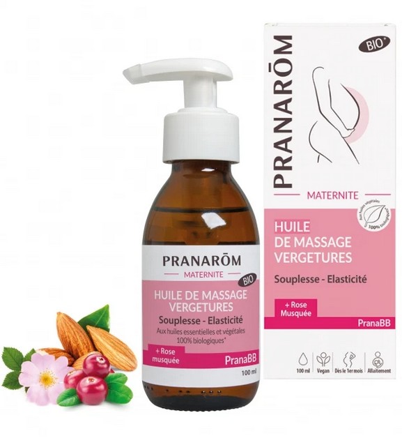 Pranarom PranaBB Maternité Huile de Massage Vergetures Bio 100ml